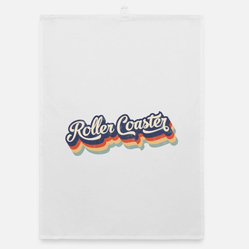 Roller Coaster Organic dish towel