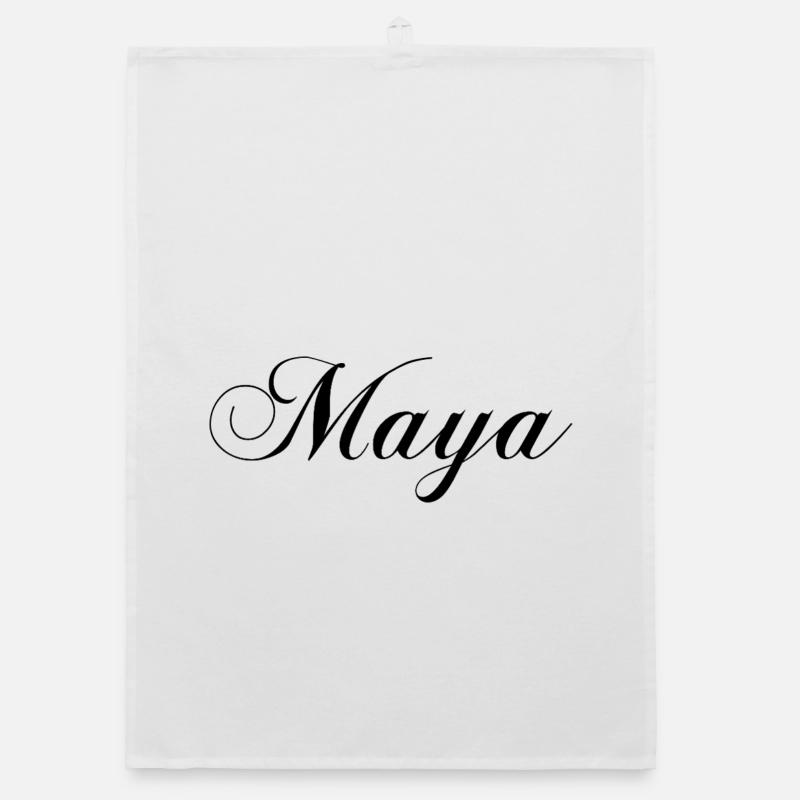 Maya, custom design elegant style Organic dish towel