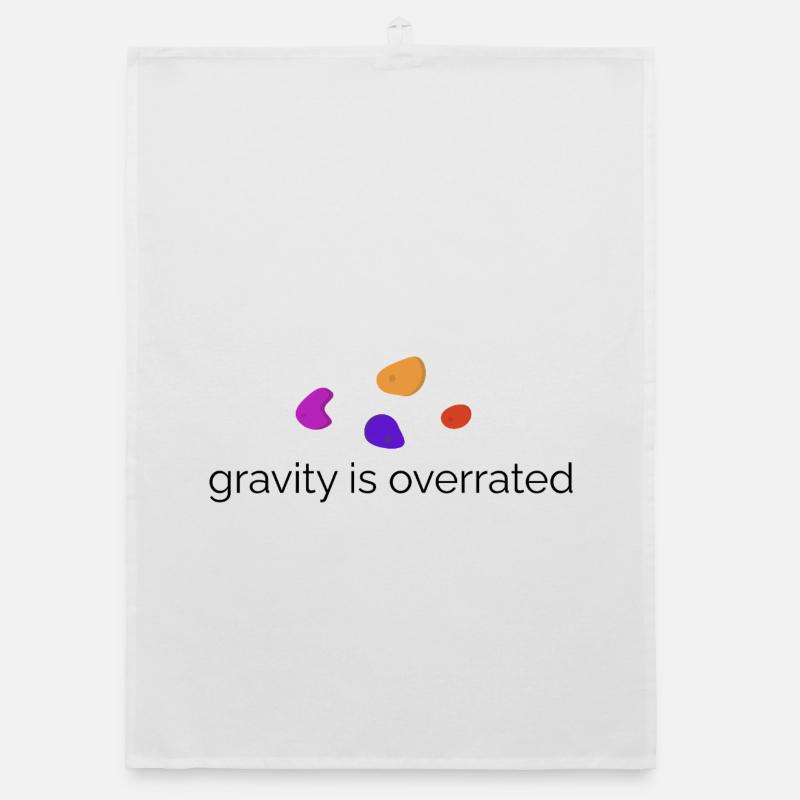 Gravity is overrated - Bouldering Design Organic dish towel