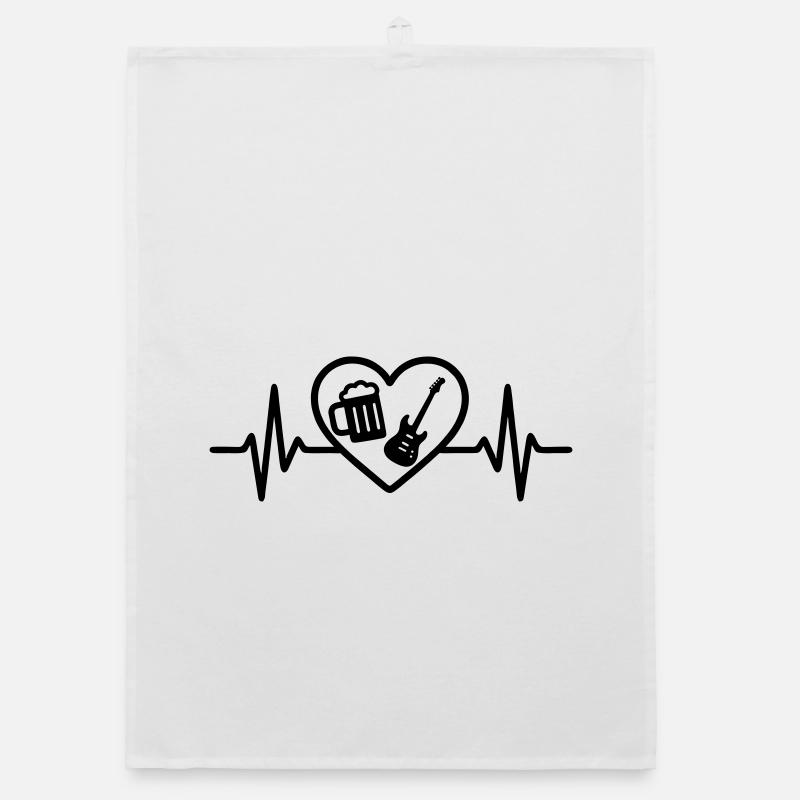 Heart Rock Beer Organic dish towel