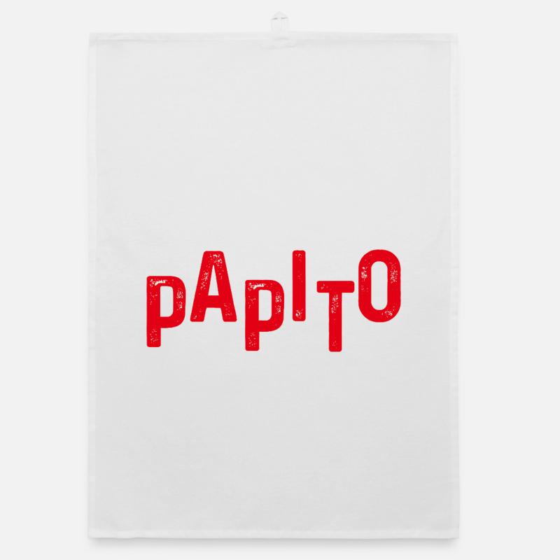 Papito Distressed Red Letters Torchon bio