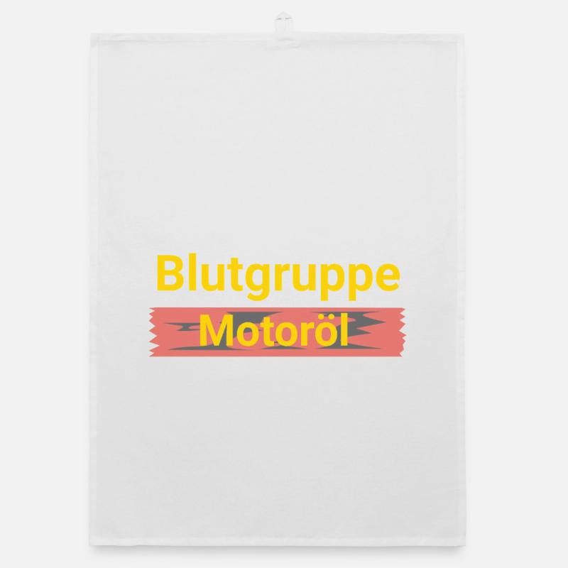 Gruppo sanguigno olio motore Strofinaccio da cucina ecologico