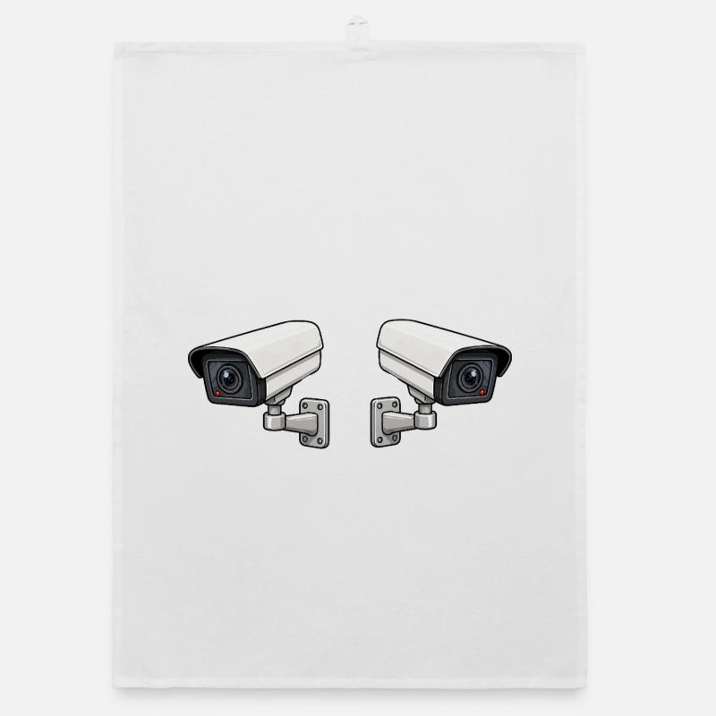 Art de surveillance à double caméra Torchon bio