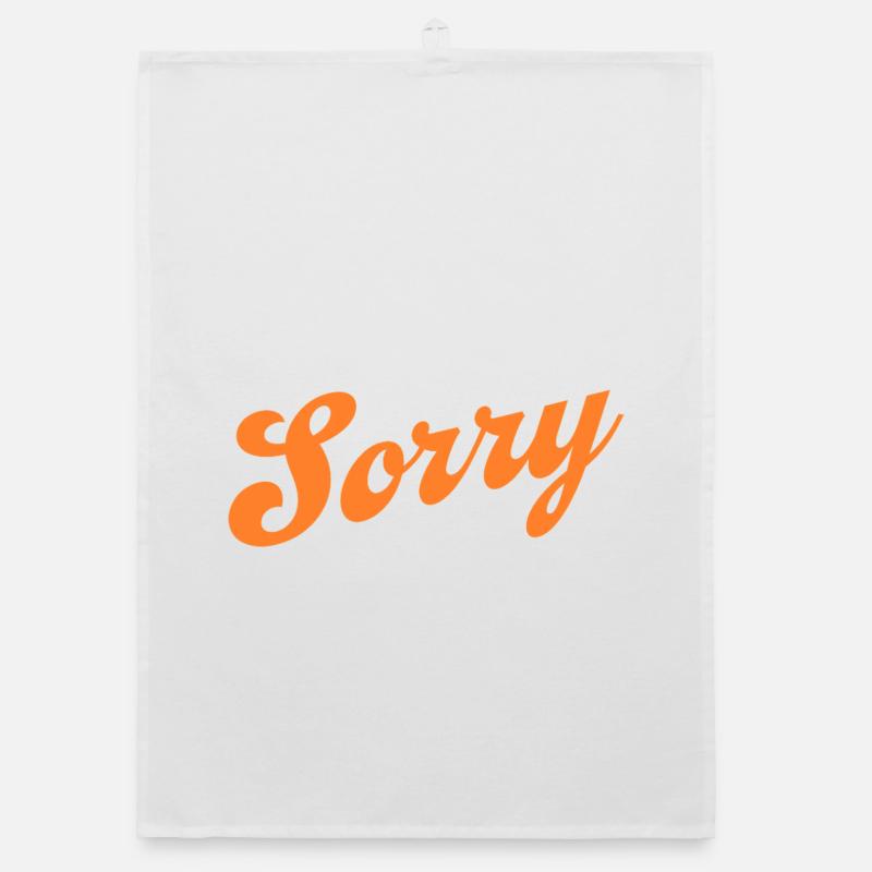 Sorry – Minimalist statement Organic dish towel