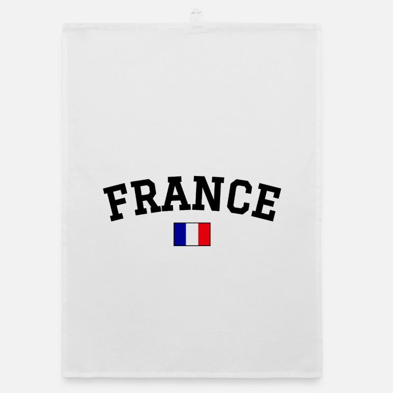 Drapeau français Noir Torchon bio