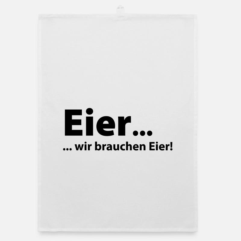 Eier, wir brauchen Eier Organic Geschirrtuch