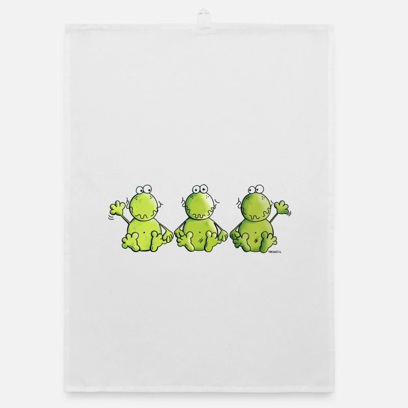 Three Frogs Organic dish towel