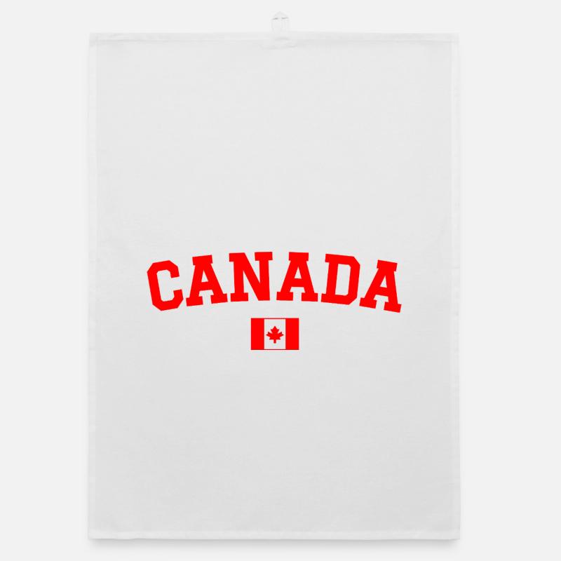 Drapeau du Canada Rouge Torchon bio