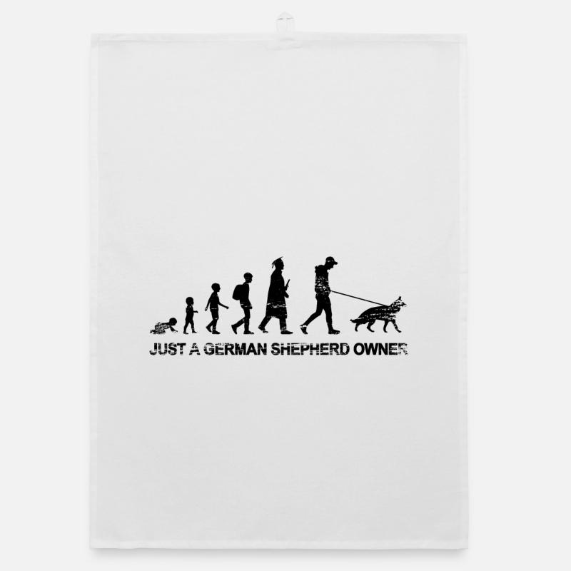 Nur ein Schäferhund Besitzer Organic Geschirrtuch