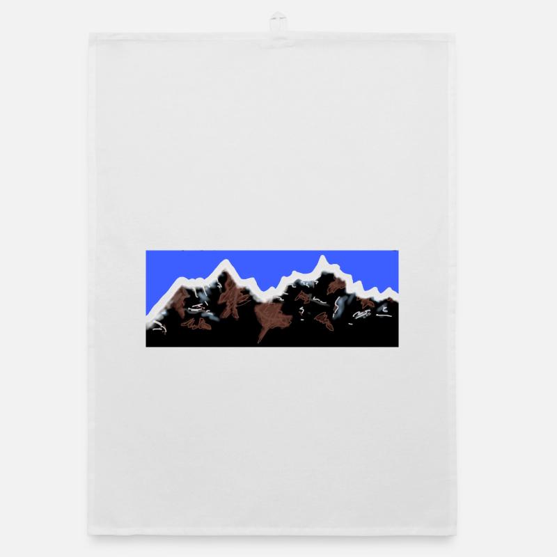 Mountains Organic dish towel