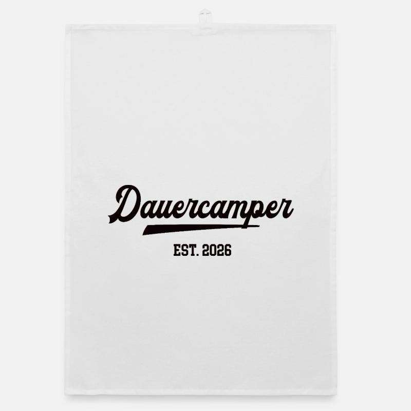 Dauercamper 2026 Camping Camper Dauercamping  Organic Geschirrtuch