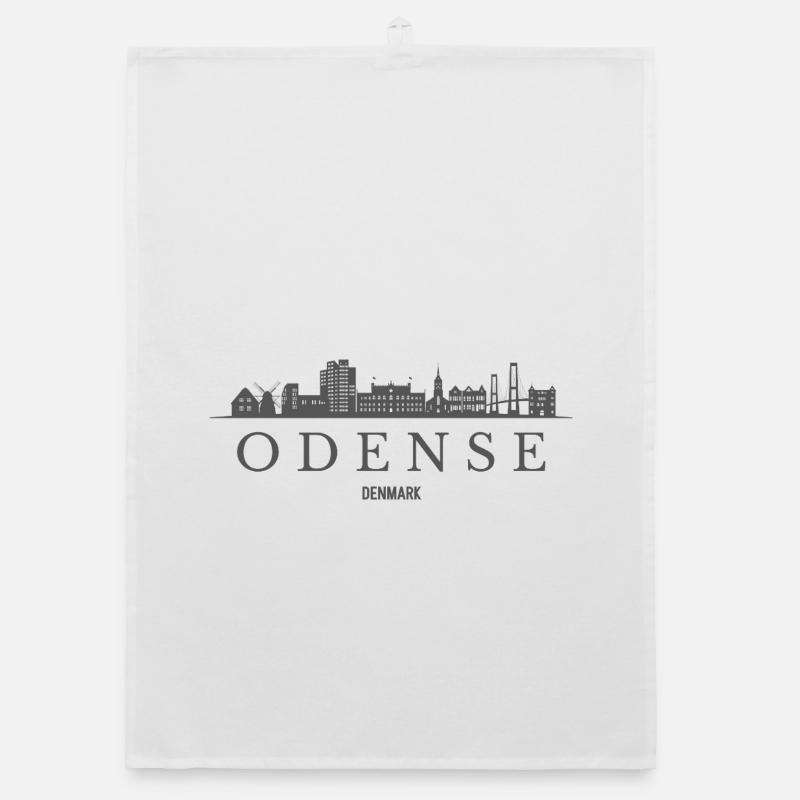 Danemark d’Odense, silhouette d’Odense Torchon bio