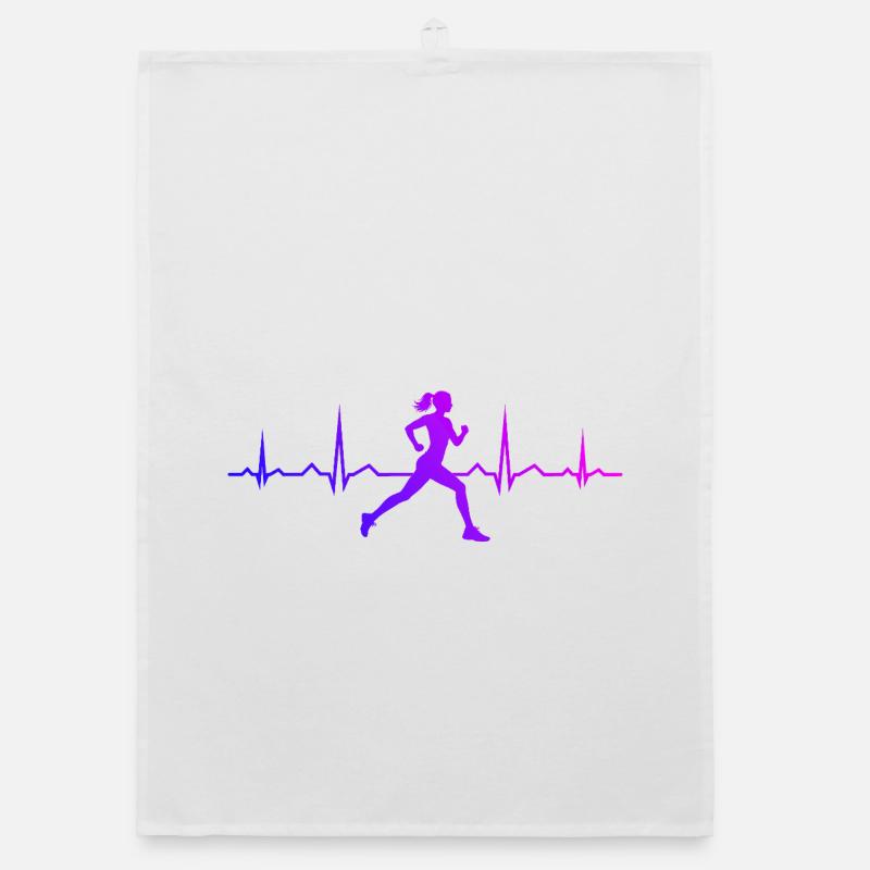 Gift idea for a running with running Organic dish towel