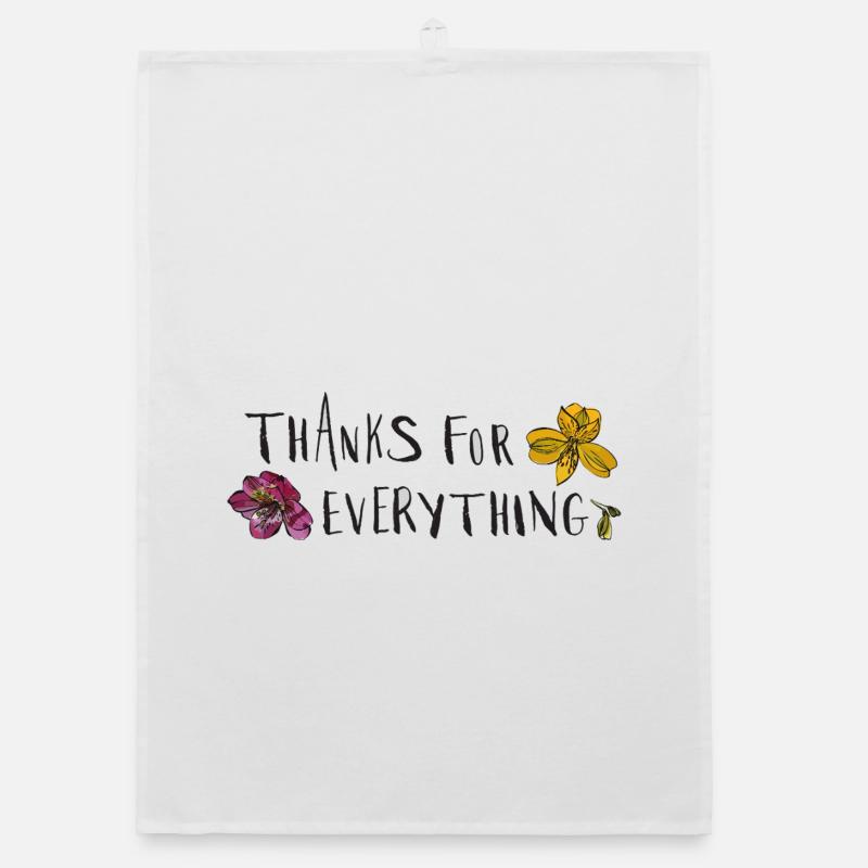 Thanks for everything Organic dish towel