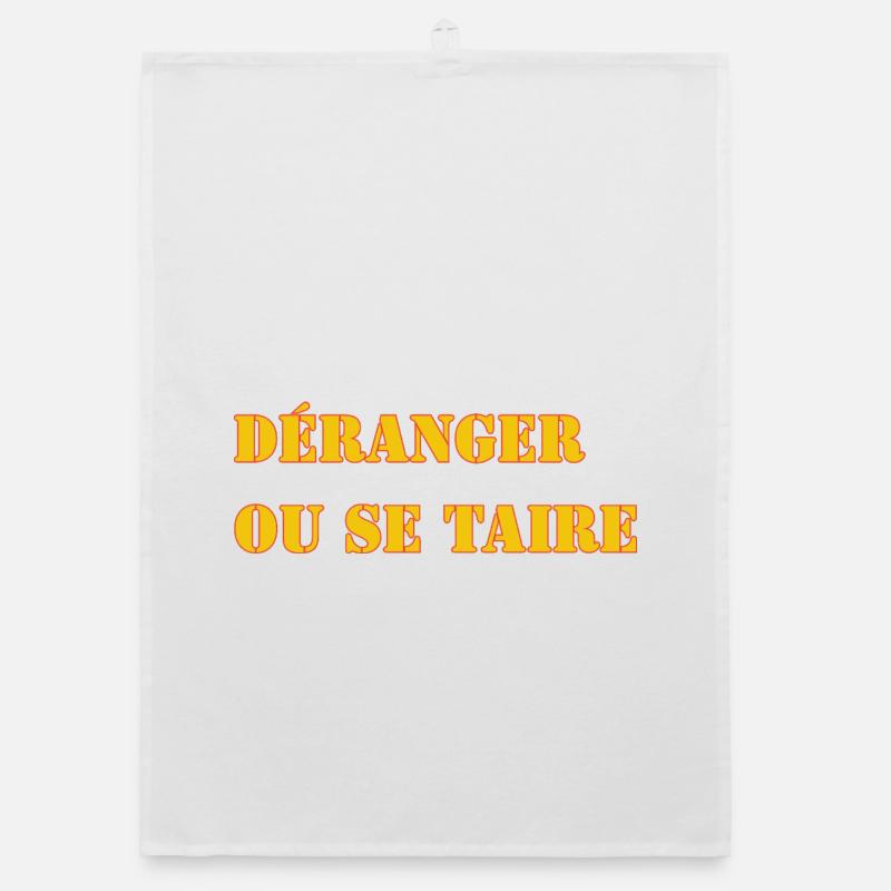 STÖREN ODER SCHWEIGEN. Organic Geschirrtuch