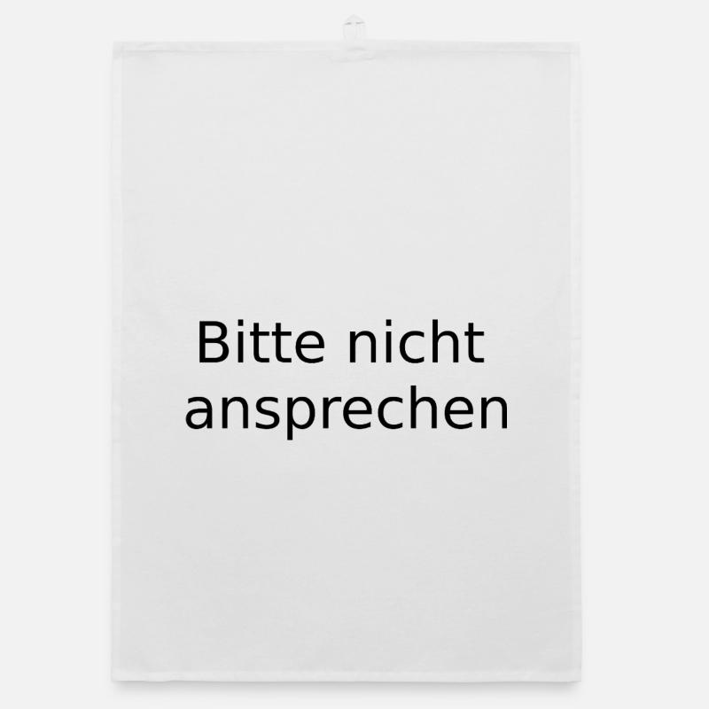 Bitte nicht ansprechen Organic Geschirrtuch