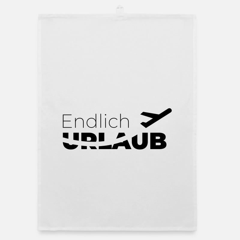 Endlich Urlaub Organic Geschirrtuch