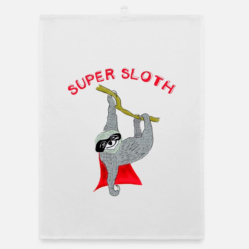 super sloth sloth chill sleep slow nerd lazy Organic dish towel