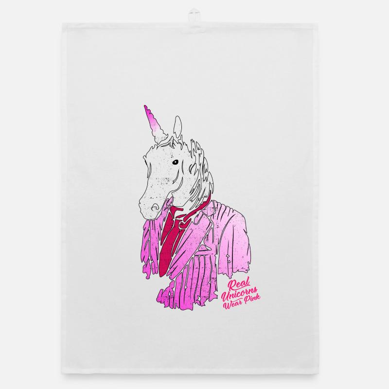 taille basse licorne rose Torchon bio