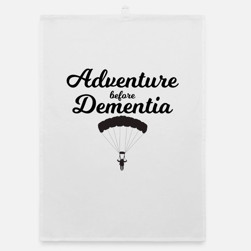 Skydiving Adventure Before Dementia Organic dish towel