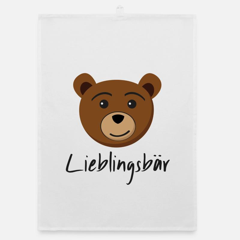 Favorite bear! Organic dish towel