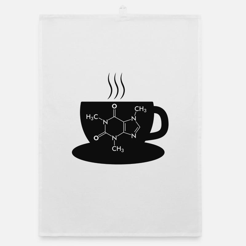 Café Caffeine Molecule Torchon bio