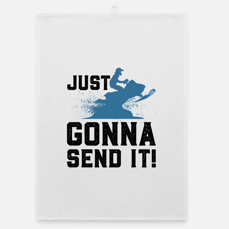 Snowmobiling Snowmobile Organic dish towel