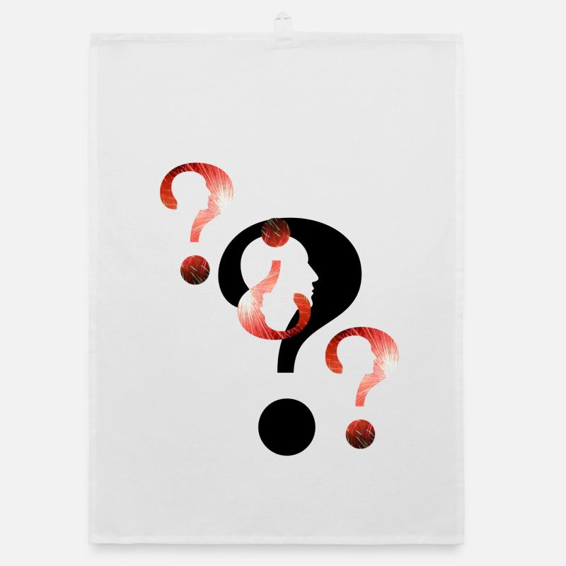 Question mark Fireworks Organic dish towel