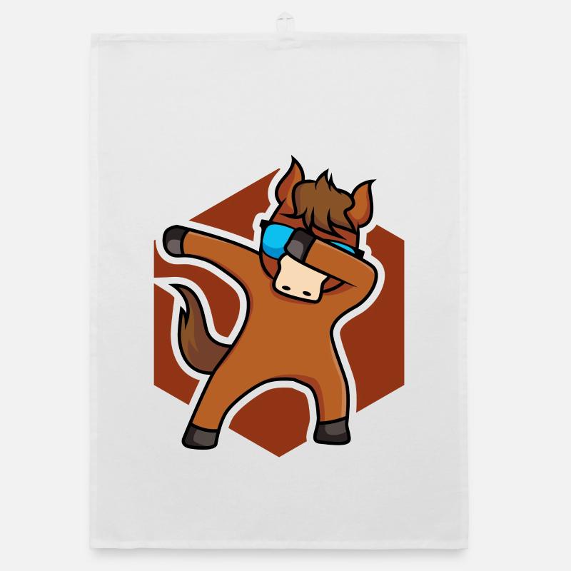 Cheval de cheval cheval - design Torchon bio