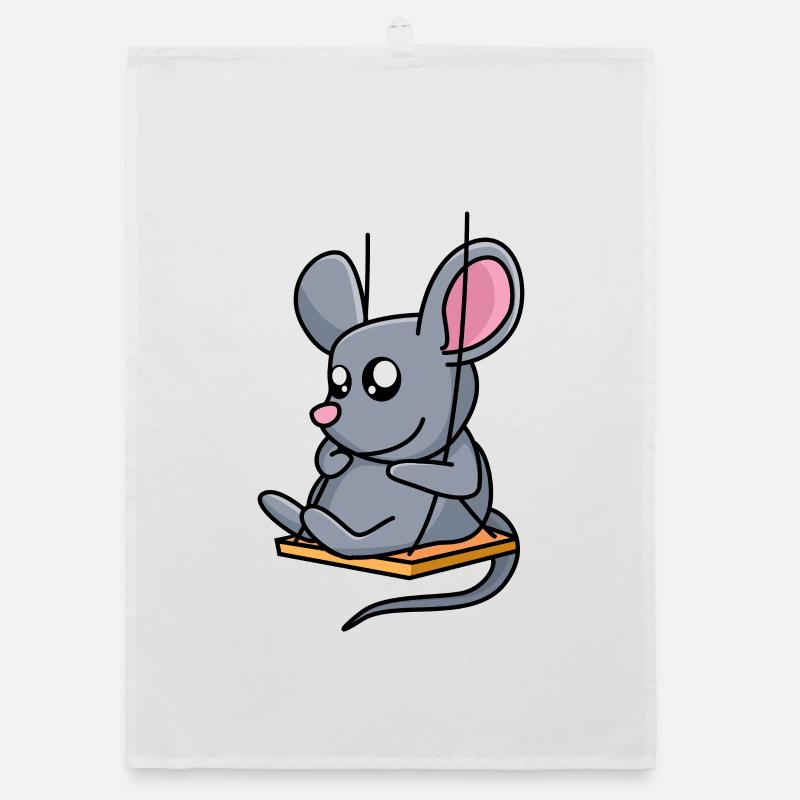 Mouse Mouse Swing - Design Organic dish towel