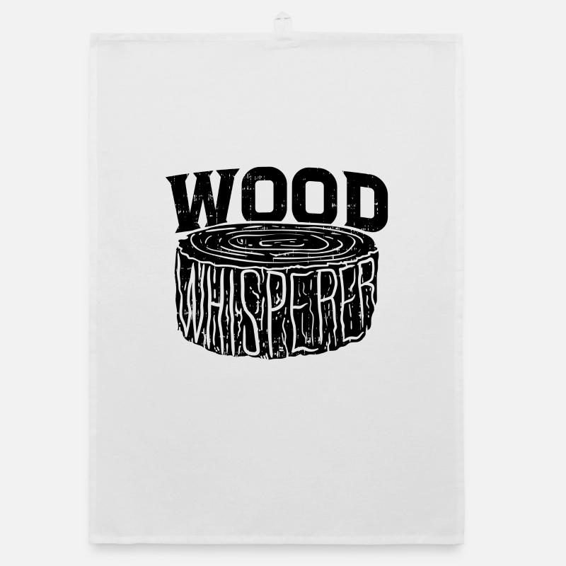 Holz Flüsterer Schreiner Handwerker Geschenkidee Organic Geschirrtuch