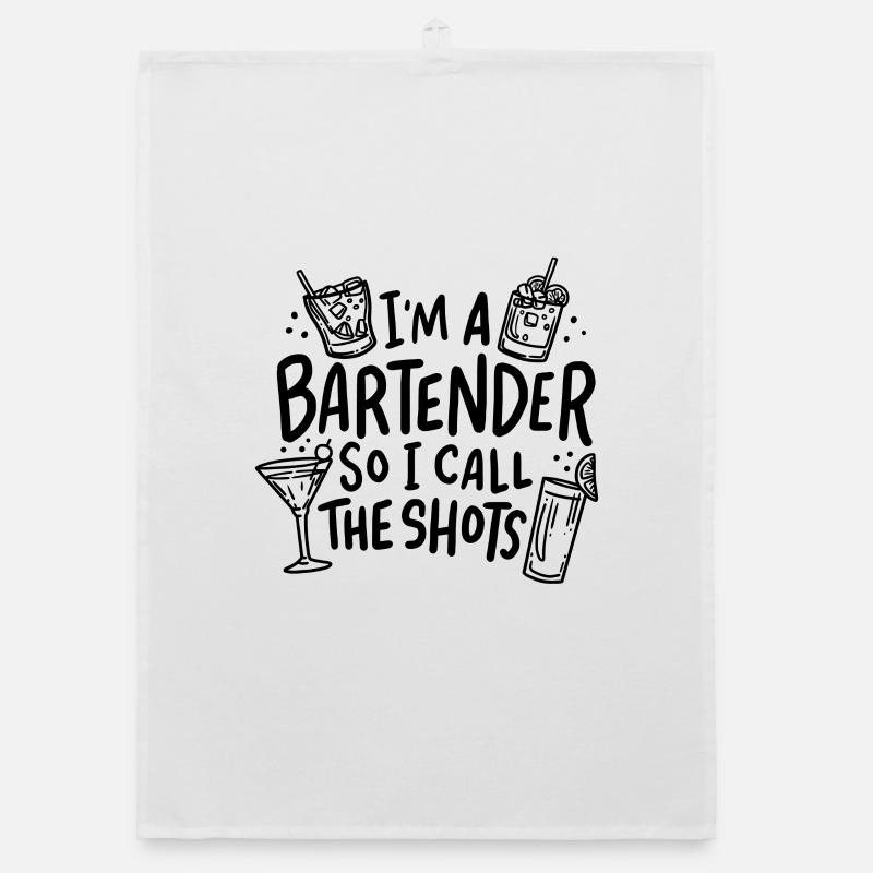 Barkeeper Kellner Drinks Organic Geschirrtuch