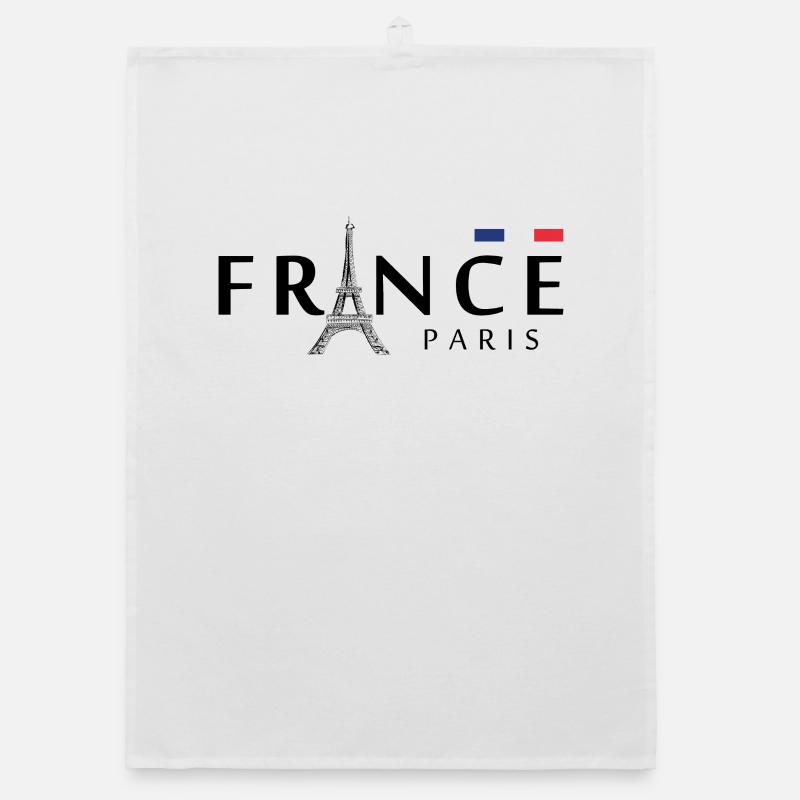 FRANKREICH PARIS - Organic Geschirrtuch - Weiß