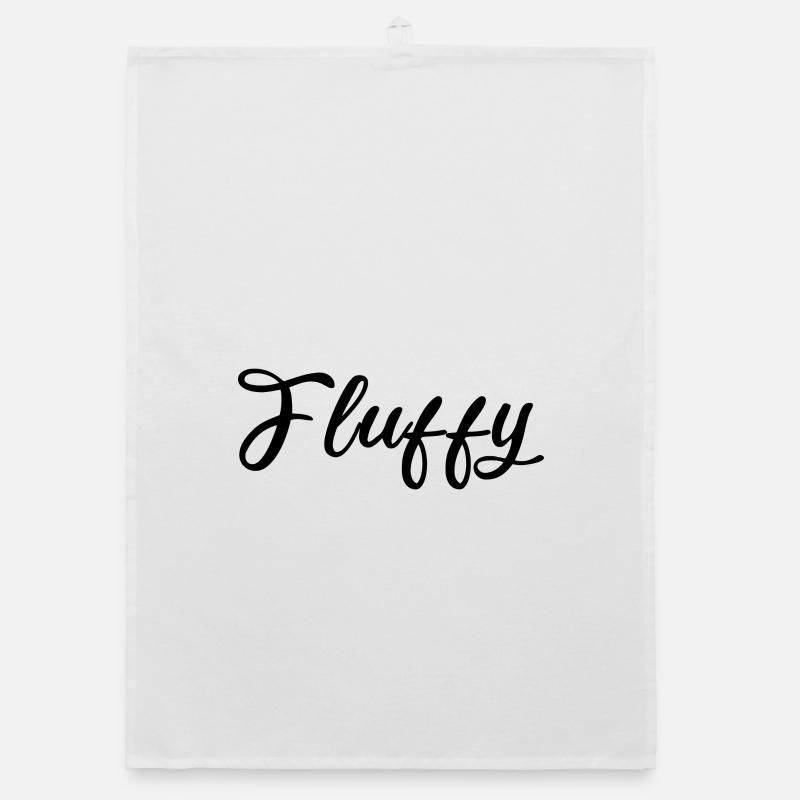Fluffy Script Glitzer Schriftzug Organic Geschirrtuch