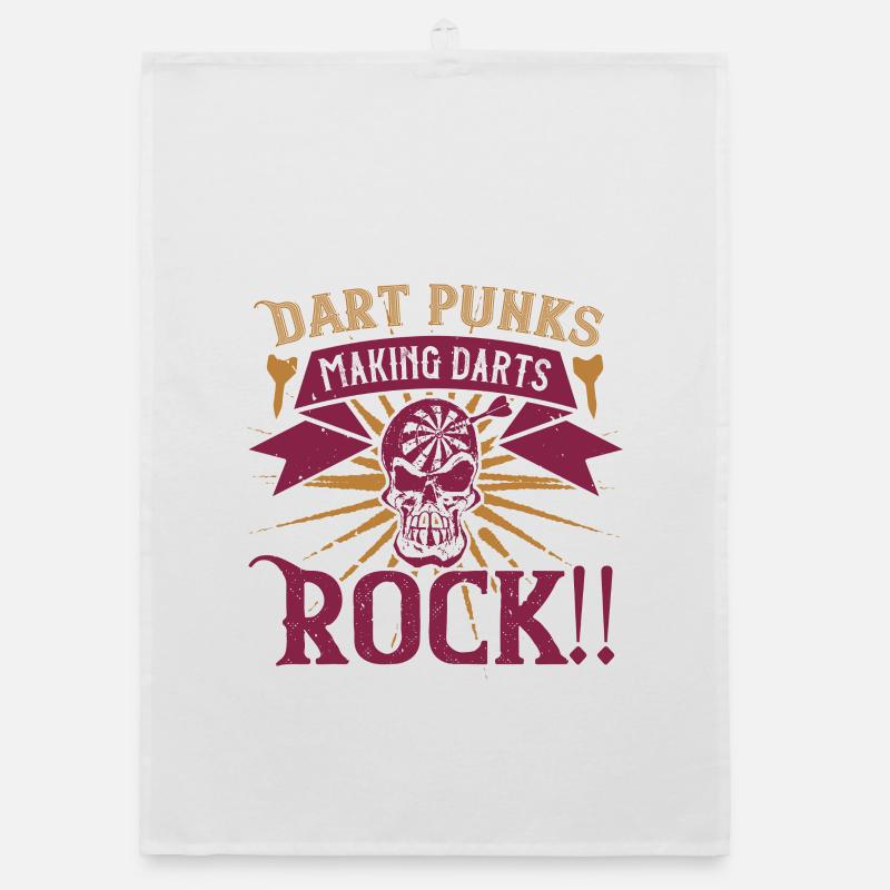 Fléchettes - Les punks de fléchettes font vibrer les fléchettes! Torchon bio