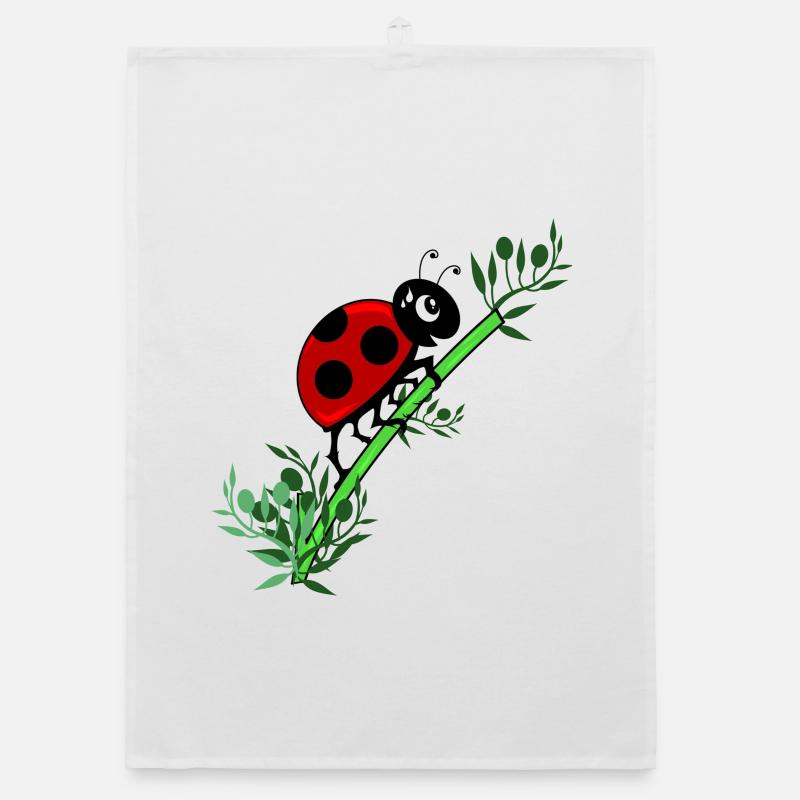 Ladybug botany Organic dish towel