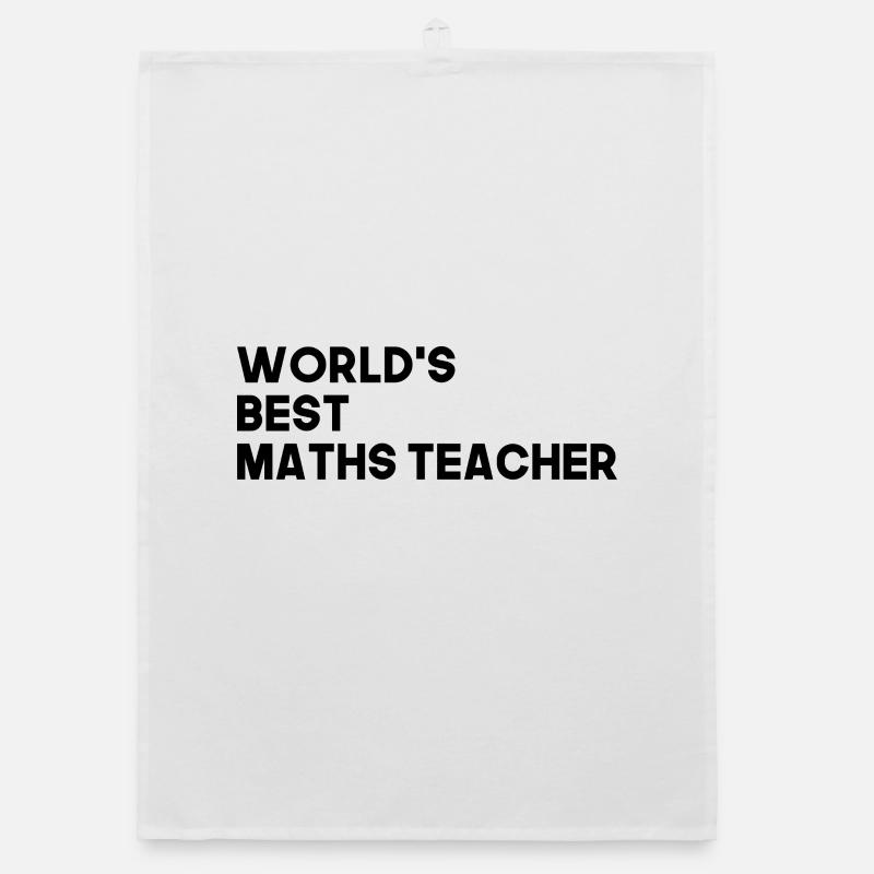 Bester Mathelehrer Mathematik Lehrer Organic Geschirrtuch