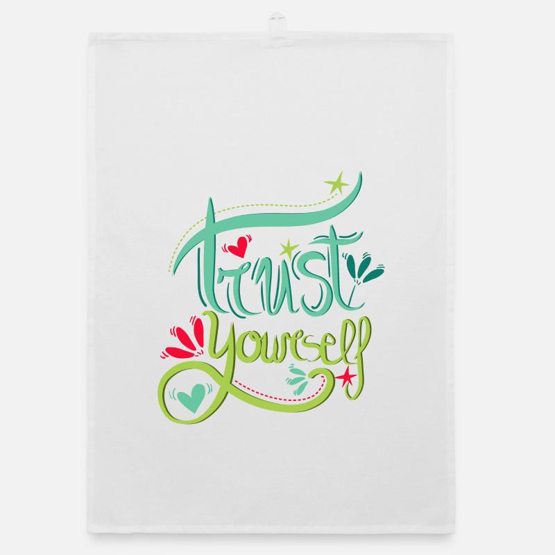 Trust Yourself - Vertraue dir selbst Organic Geschirrtuch