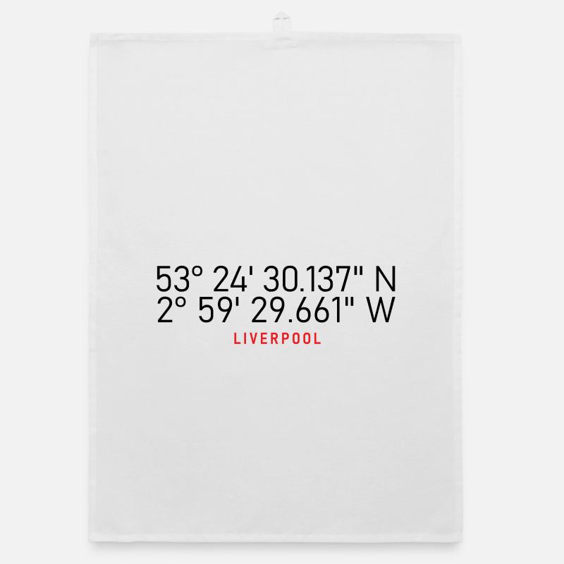 Liverpool coordinates Organic dish towel