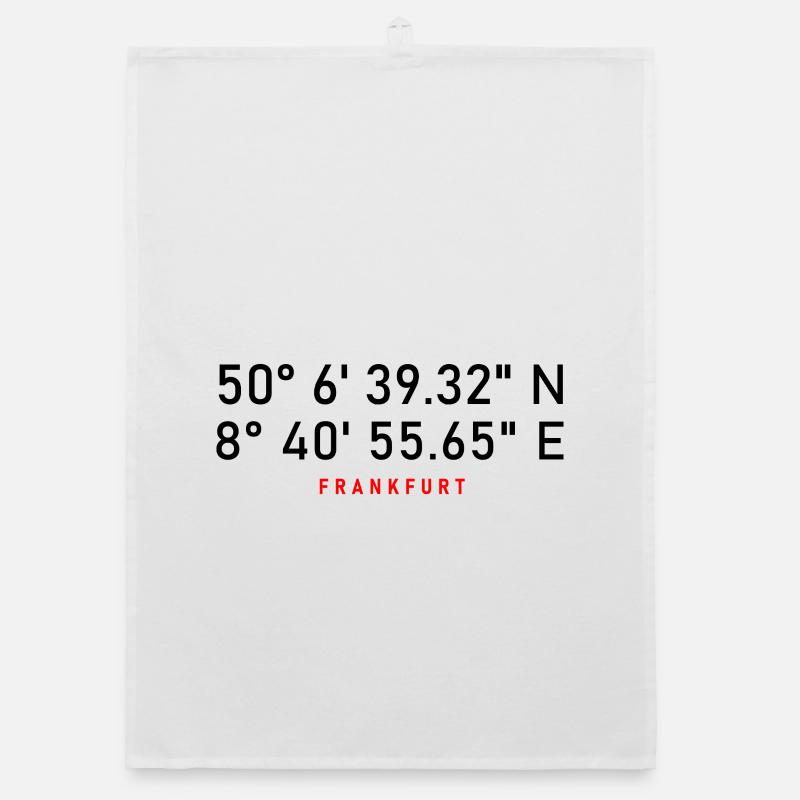 Frankfurt coordinates Organic dish towel