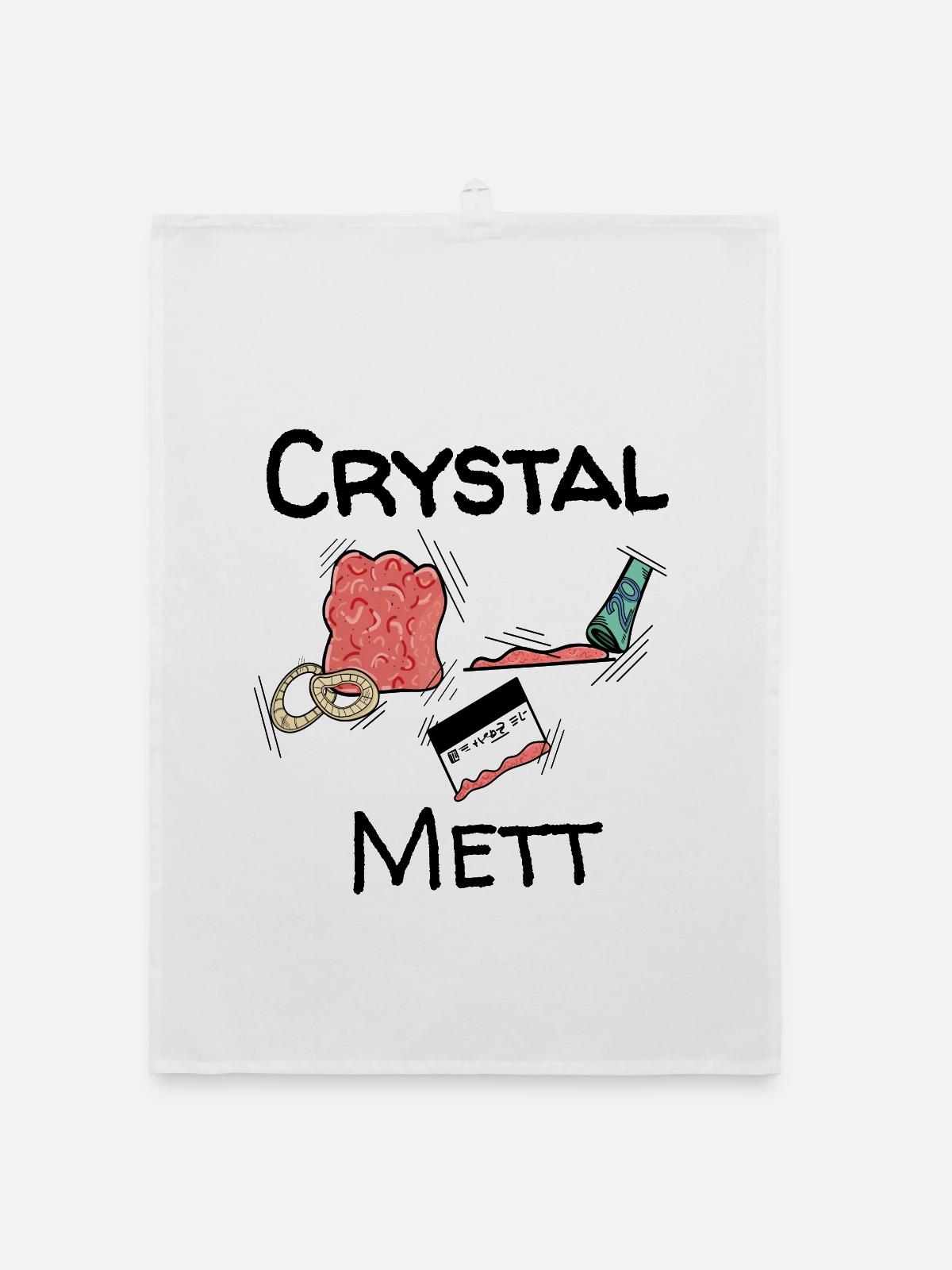Mett - Crystal Mett - Organic Geschirrtuch - Weiß - Vorne