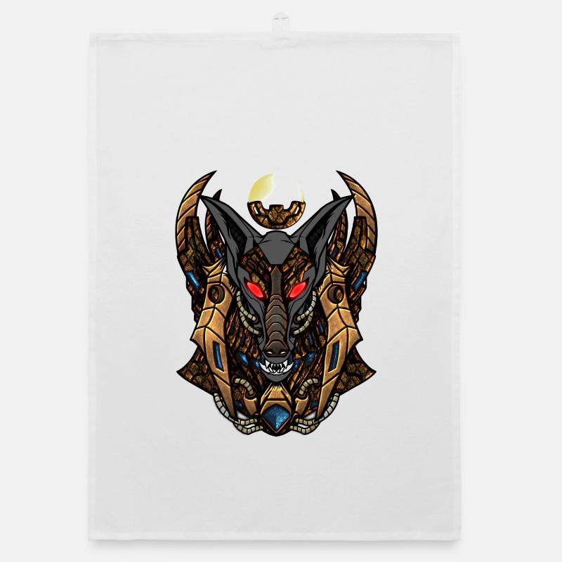 Steampunk d’anubis Torchon bio