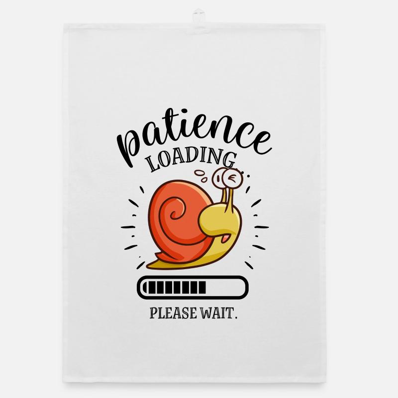 Patience Snail Loading Image Organic dish towel