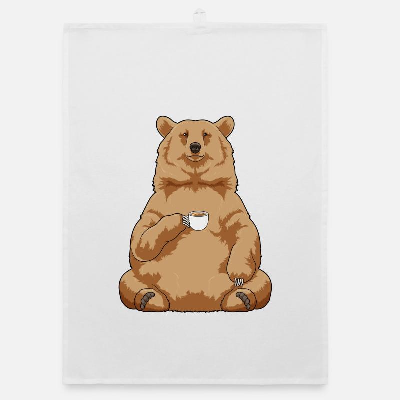 Bear Coffee Organic dish towel