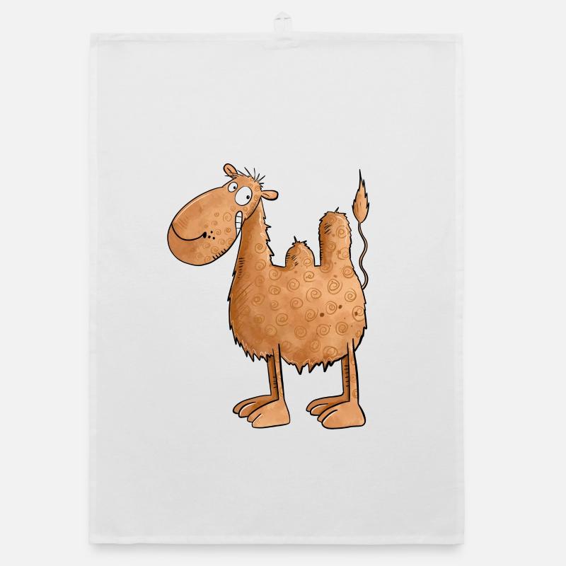 Drolliges Kamel I Tiere Organic Geschirrtuch