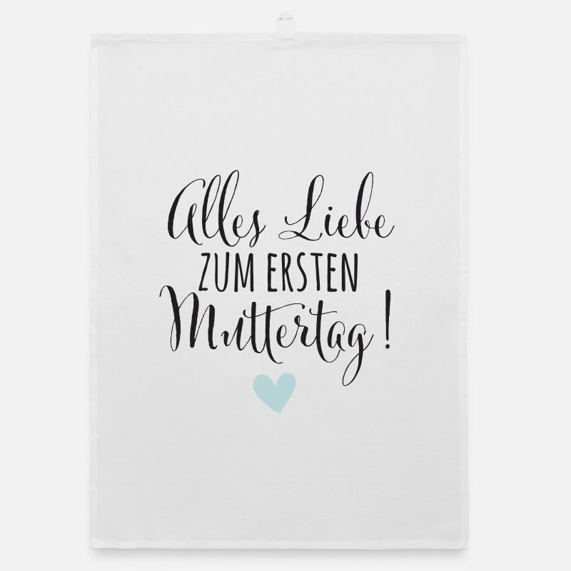 1. Muttertag Mama Mutter Baby Geschenk Babysprüche Organic Geschirrtuch