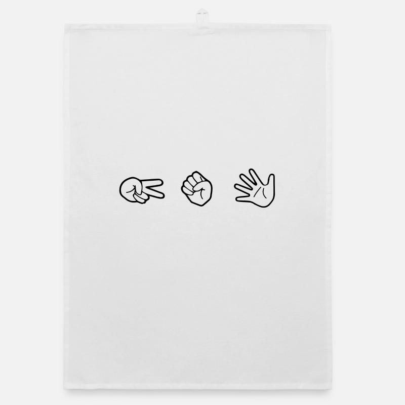 Ciseaux Papier de pierre Torchon bio