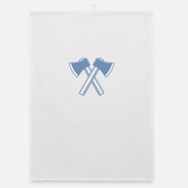 Axe Axes Lumberjack Forester Organic dish towel