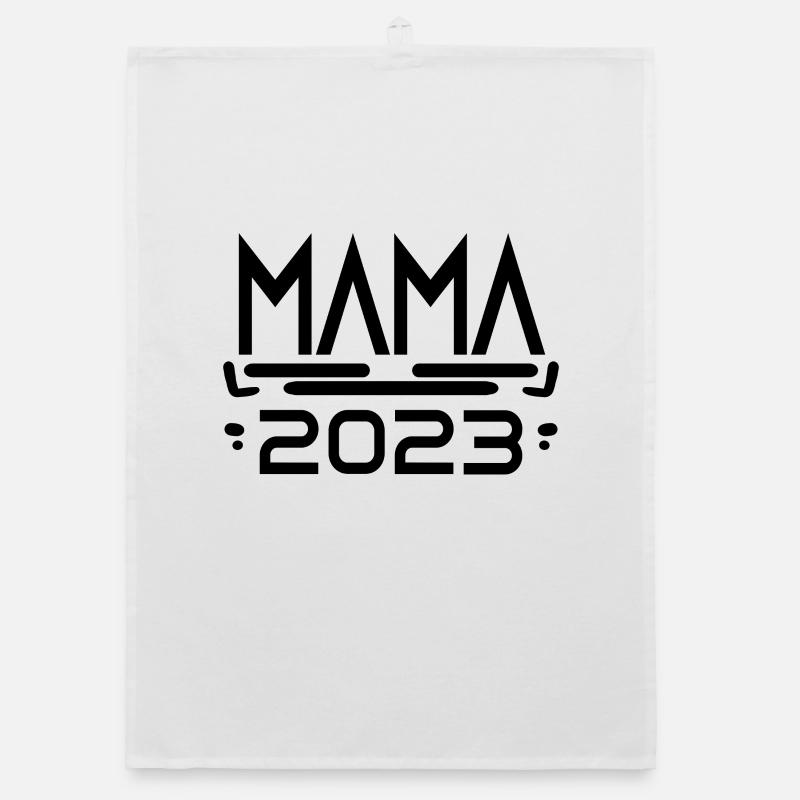 Mutter 2023 Mama Schwangerschaft Geburtstag Organic Geschirrtuch