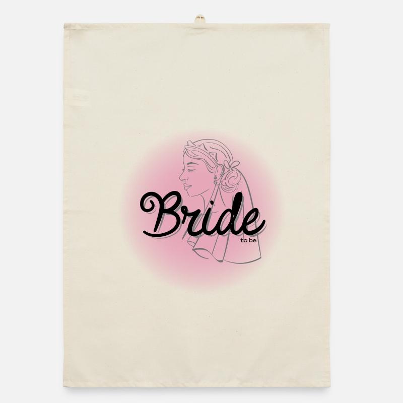 Bride to be Organic Geschirrtuch